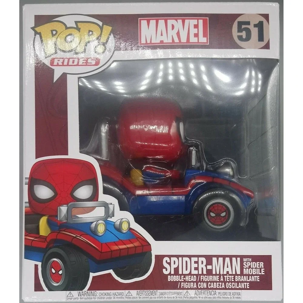 Funko Pop Rides Marvel Spider-Man Spider Mobile 51 Walgreens Exclusive New Box